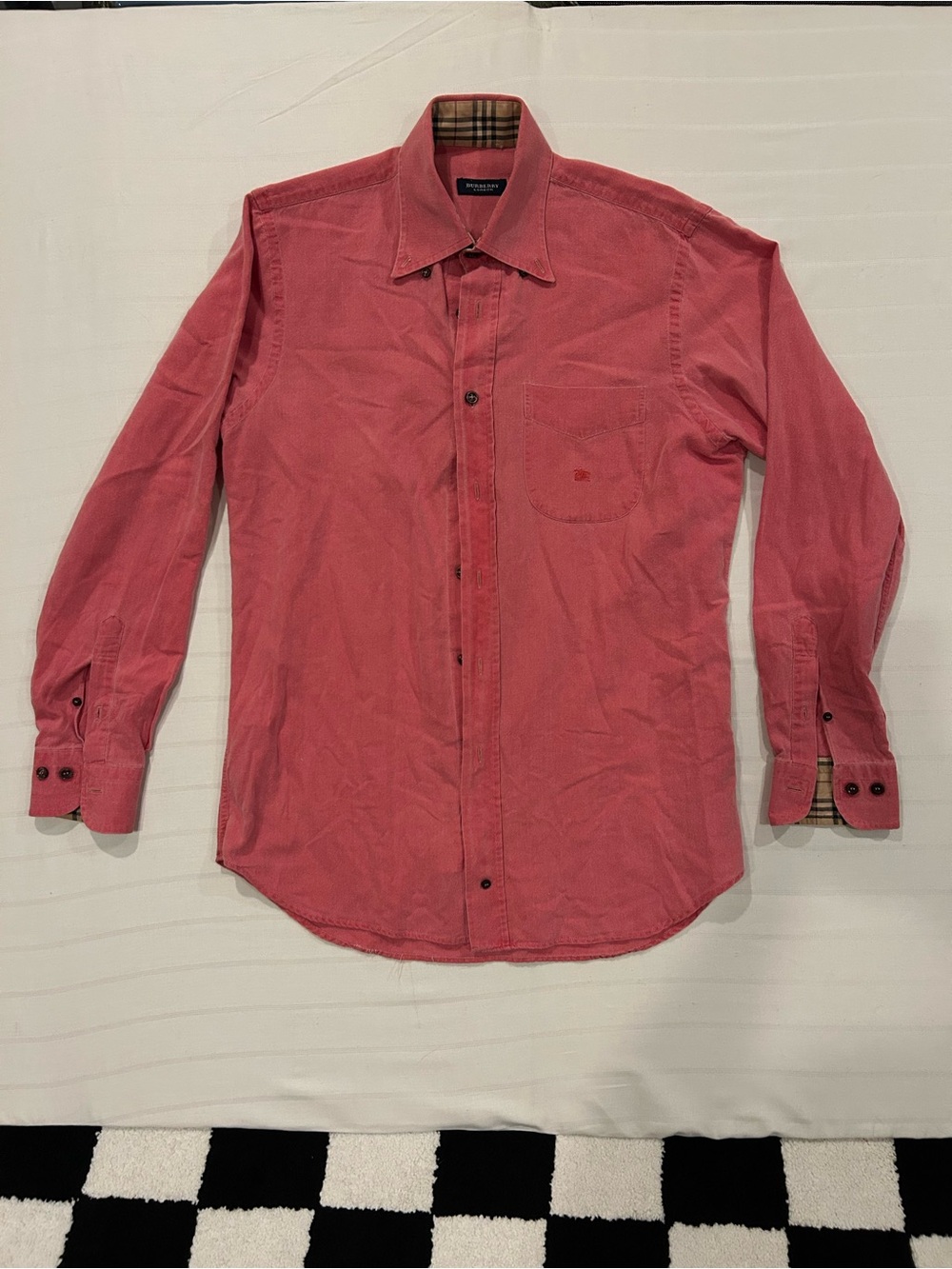 Burberry Light Red Button-Down Shirt